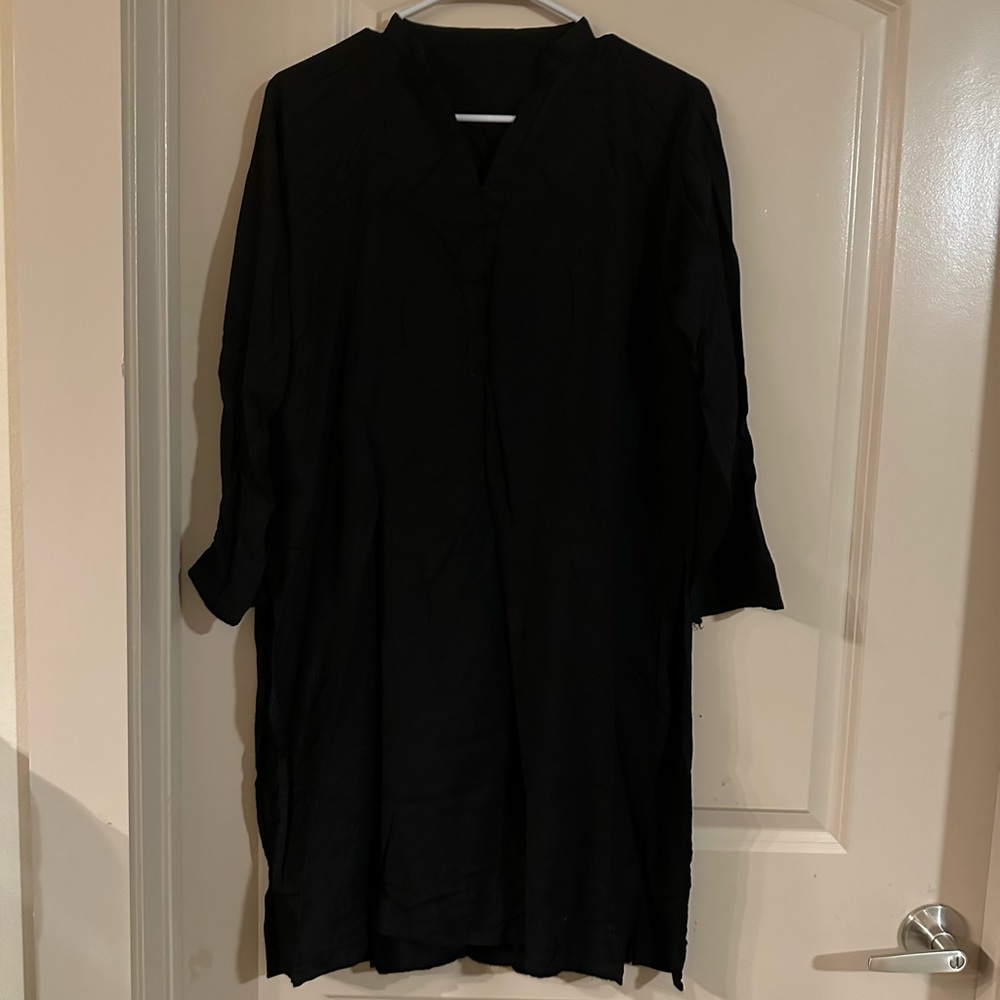Plain black Kurta